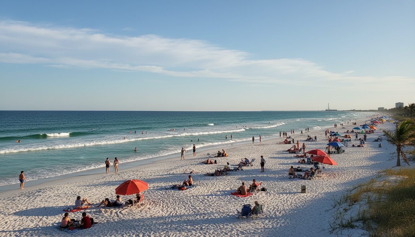 Florida beach lifestyle near managed communities